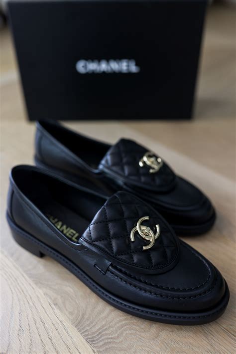 chanel turn lock loafer|chanel cc turn lock loafers.